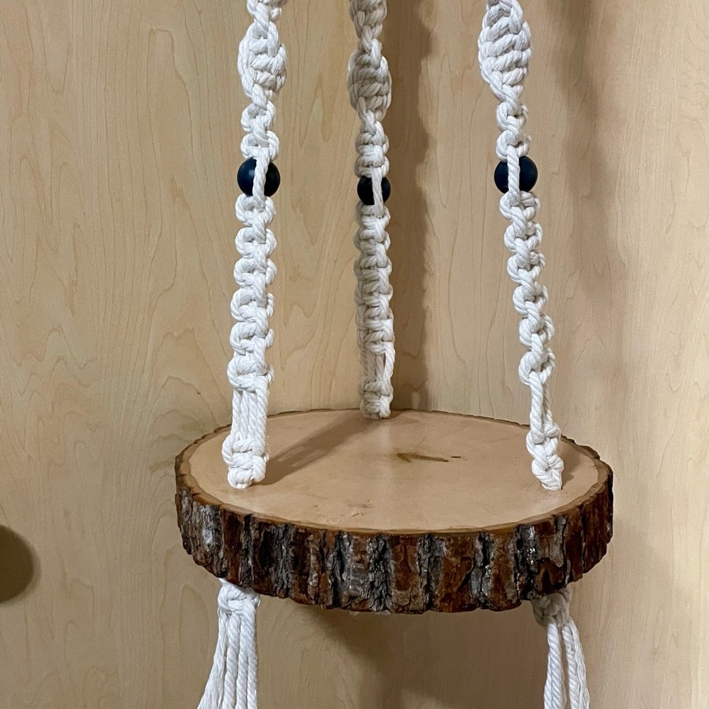 Handmade Macramé Plant Hanger firm on price.